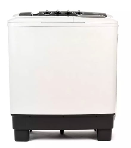 غساله حوضين ميديا 10 ك غسيل ابيض غطاء اسود