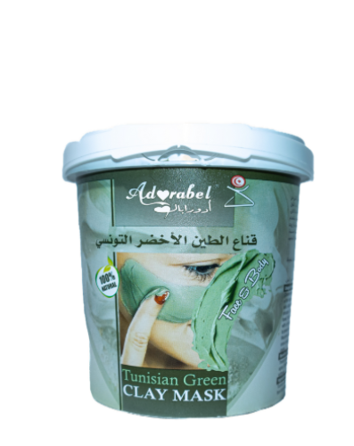 قناع الطين الأخضر التونسي 700 جرام Adorabel
