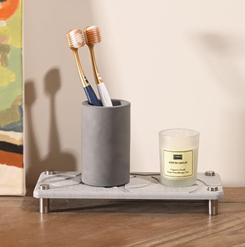 حامل فرشاة الاسنان الاحفوري - غامق