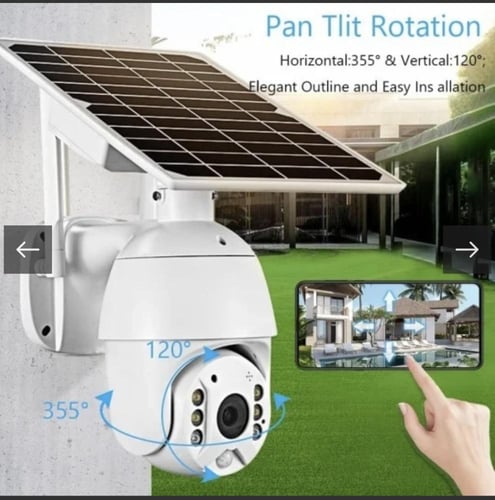 كاميرا مراقبة بالطاقة الشمسية بجودة تصوير HD - متح...