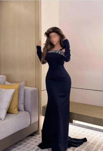 فستان سهره بأكمام طويله دانتيل
