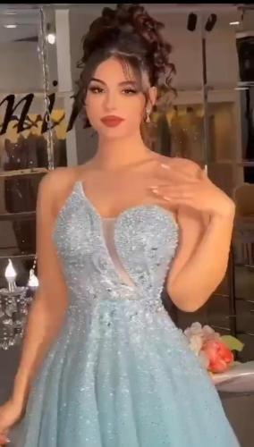 فستان ملكة بتطريز فخم تيفاني