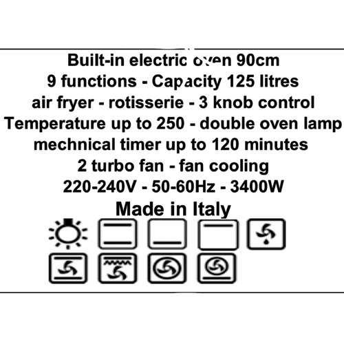 فرن بلت ان بومبي 90*60 سم كهرباء PO90E92F