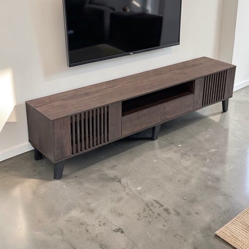 طاولة تلفزيون بلازما - 200×40 سم-حديث بتصميم شرائح...