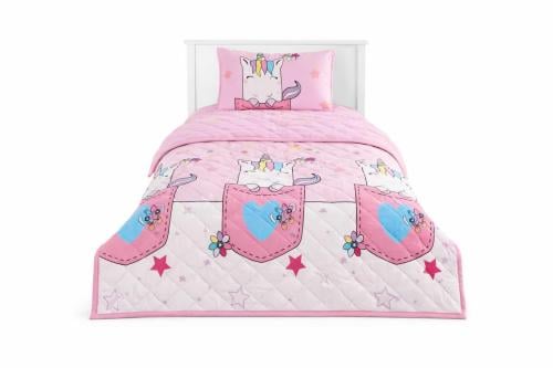 لحاف مضغوط مخمل أطفال بتصميم يونيكورن ناعم وألوان...