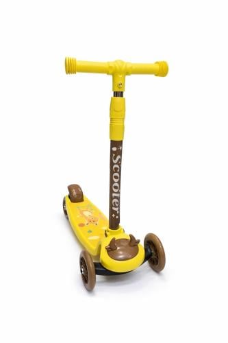 سكوتر أطفال بثلاث عجلات آمن بتصميم كرتوني مرح