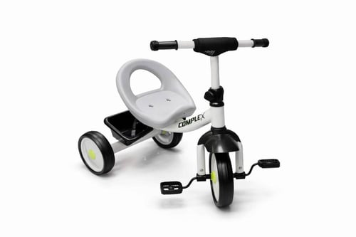 دراجة أطفال ثلاثية من COMPLEX بمقعد مريح وسلة خلفي...