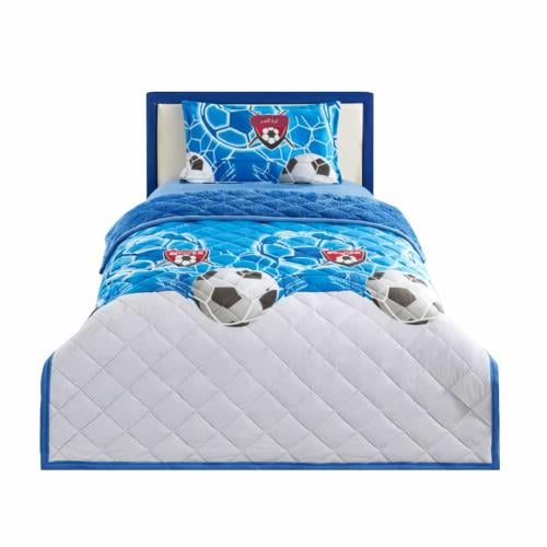 لحاف أطفال مخمل مضغوط بتصميم كرة قدم – نعومة ودفء...