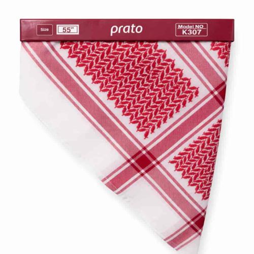 شماغ براتو (PRATO) رجالي أحمر كلاسيكي – موديل K307...