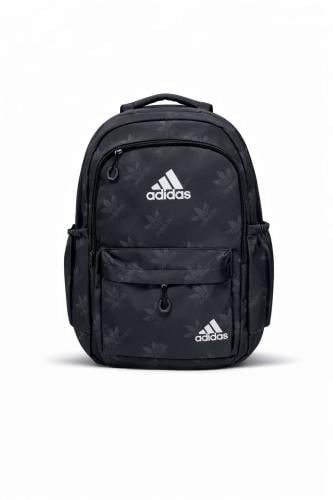 شنط ظهر Adidas سوداء بنقشة أنيقة بتصميم عملي للاست...