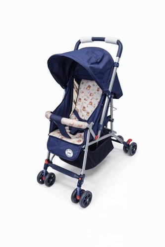 عربة أطفال خفيفة قابلة للطي لون رمادي بتصميم عملي...