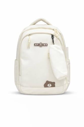 شنطة ظهر SPORT أوف وايت بتصميم لطيف عملي للاستخدام...