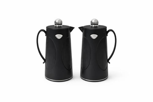 طقم ترامس قهوة وشاي حراري أبيض