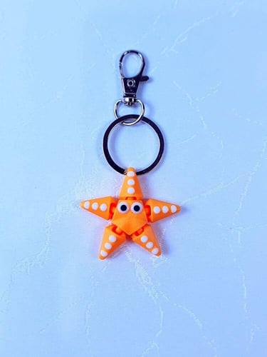 ميدالية مفاتيح نجمة البحر ثلاثية الأبعاد