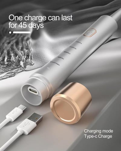 فرشاة اسنان كهربائية عالية الاهتزاز للبالغين مع مؤ...