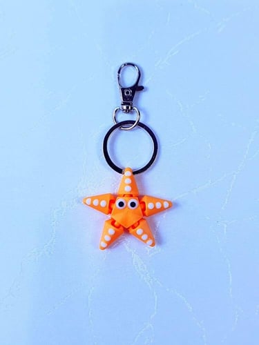 ميدالية مفاتيح نجمة البحر ثلاثية الأبعاد