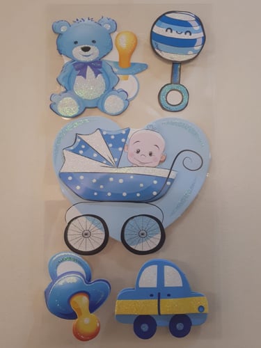 ستيكرات جدارية لامعة نافرة لحفلات الاطفال