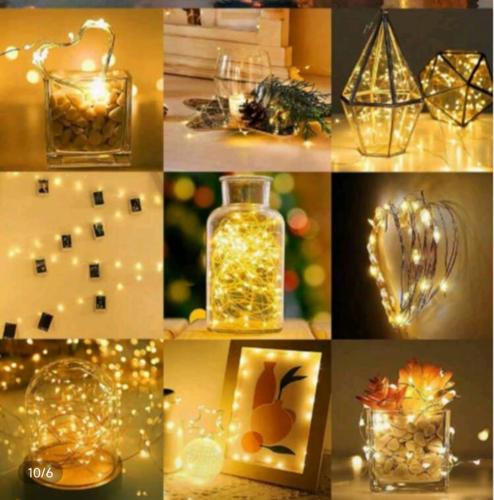 سلك اضاءة معدني طول 1 متر تقريباً