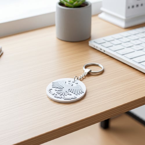 ميدالية مفاتيح شعار سوريا بتقنية NFC