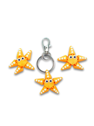 ميدالية مفاتيح نجمة البحر ثلاثية الأبعاد