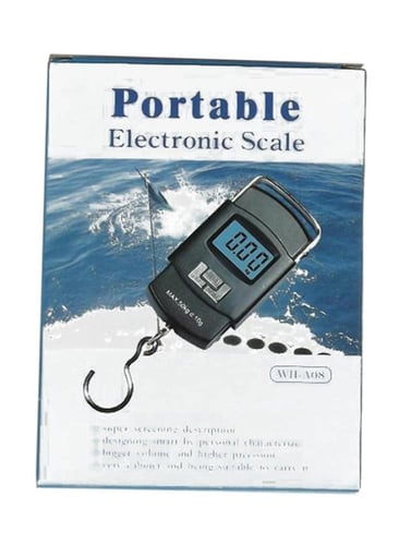 ميزان الأمتعة الرقمي بشاشة ال سي دي أسود