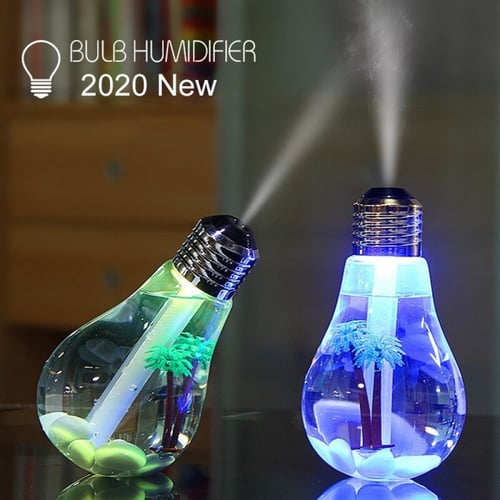 فواحة ومرطب جو شحن USB مضيئة بألوان متعددة