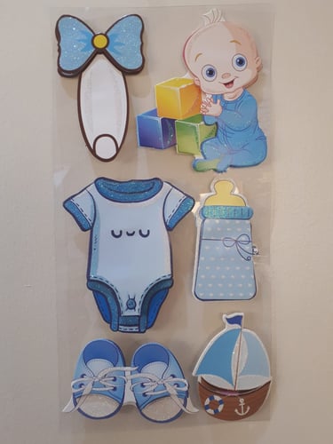 ستيكرات جدارية لامعة نافرة لحفلات الاطفال