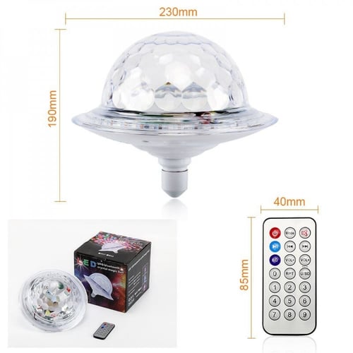 سبيكر بلوتوث لاسلكي كرة سحرية مضيئة بألوان متعددة...