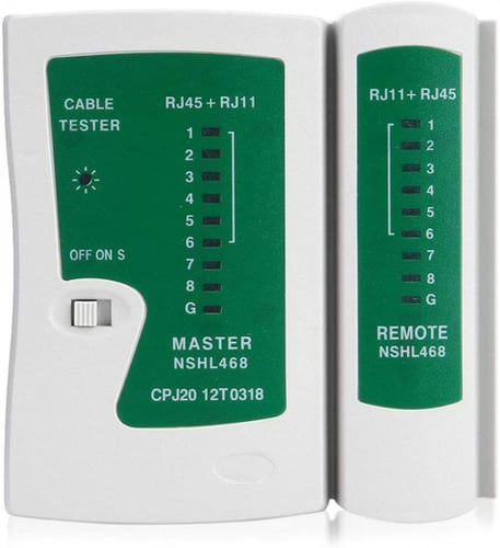 جهاز اختبار كابل الشبكة الاحترافي RJ45 RJ11
