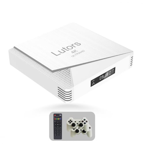 جهاز ألعاب ومشغل الشاشة الذكي بتقنية 4K مع 2 يد تح...