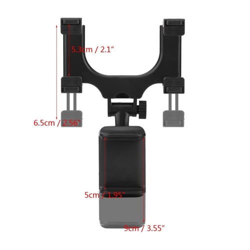 ستاند جوال تثبيت على المرآة الأمامية للسيارة دوران...