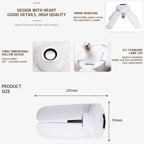 سبيكر لاسلكي بلوتوث واضاءة ليد مع ريمونت كنترول تح...