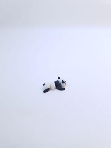 ميدالية مفاتيح ميني دب الباندا المرنة