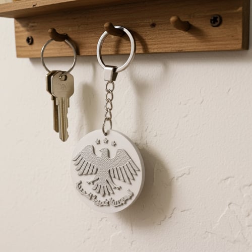 ميدالية مفاتيح شعار سوريا بتقنية NFC