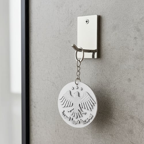 ميدالية مفاتيح شعار سوريا بتقنية NFC