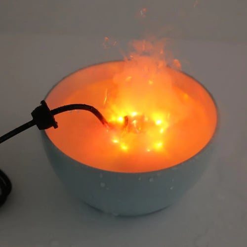 موتور بخار مع اضاءة ملونة