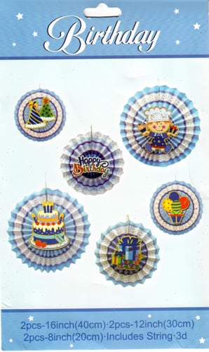 زينة مواليد وعيد ميلاد 6 قطع