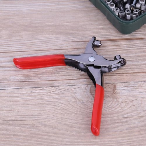 كماشة ثقوب عيون المشبك للاحزمة والاحذية مع 100 قطع...