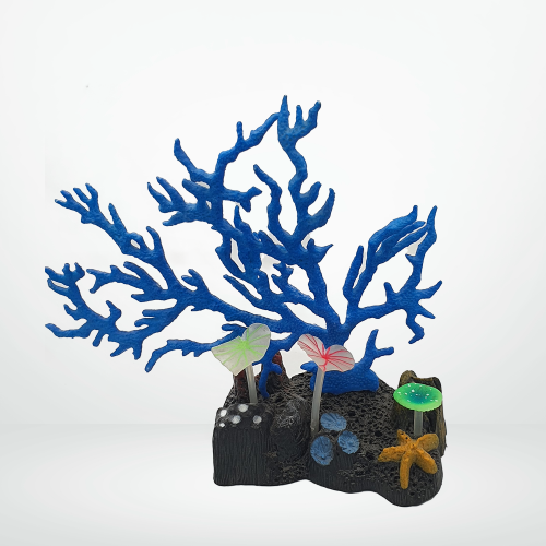 ديكور لاحواض السمك شكل مرجان البحر الملون مقاس 16x...