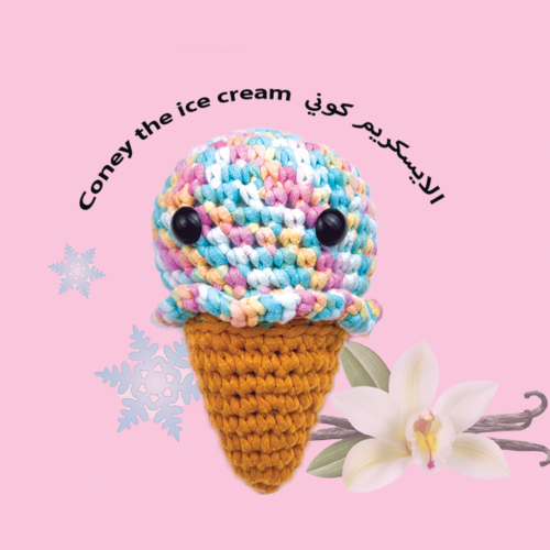 Coney the Ice cream crochet kit