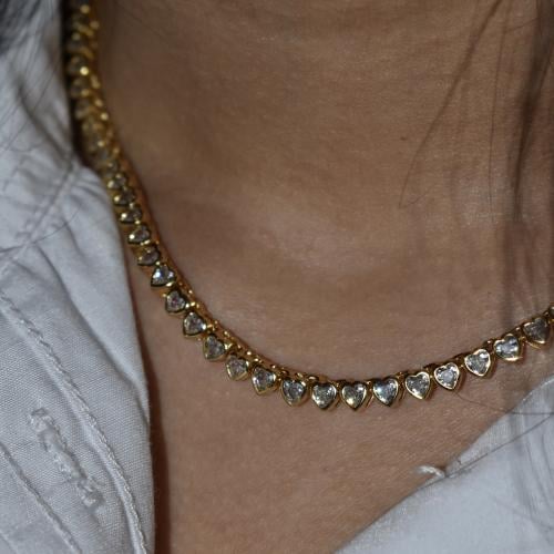 Hearts tinnes necklace