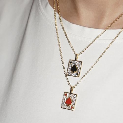 Spade necklace