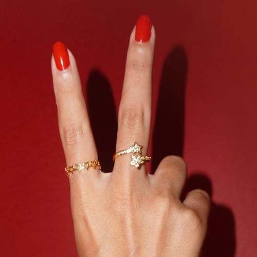 #1 Two stars ring