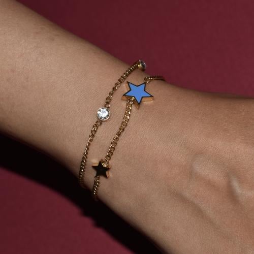 Blue star bracelet