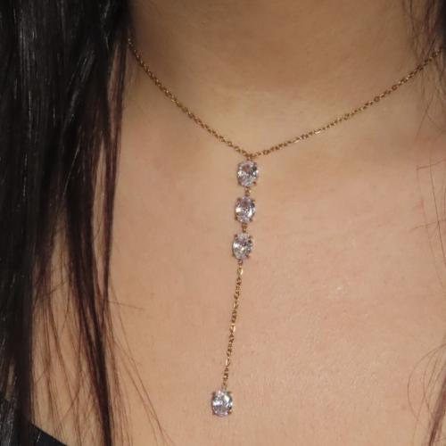 Round dangle necklace