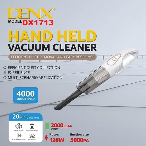 مكنسة كهربائية محمولة مع فلتر HEPA، تصميم لاسلكي