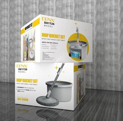 طقم ممسحة دوارة 360 درجة