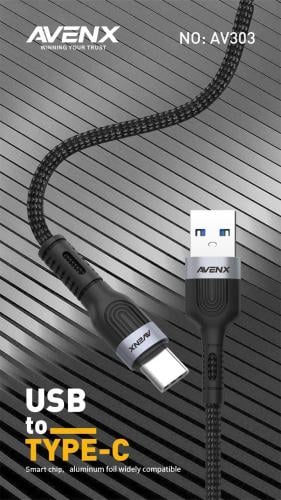 AVENX كيبل تايب سي يو اس بي قماش