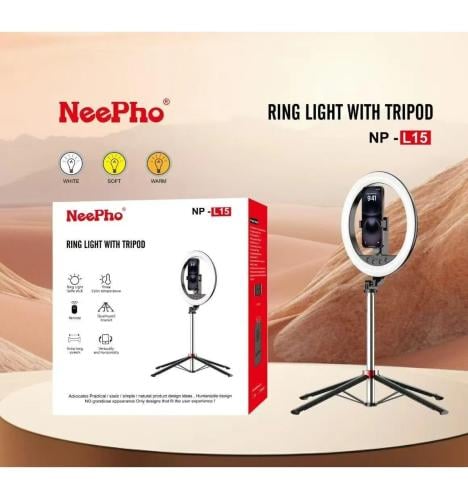 NeePho NP-L15 Ring Light With Tripod