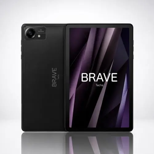 جهاز لوحي Brave T4 Pro بشاشة 11 بوصة وذاكرة 128GB - رمادي